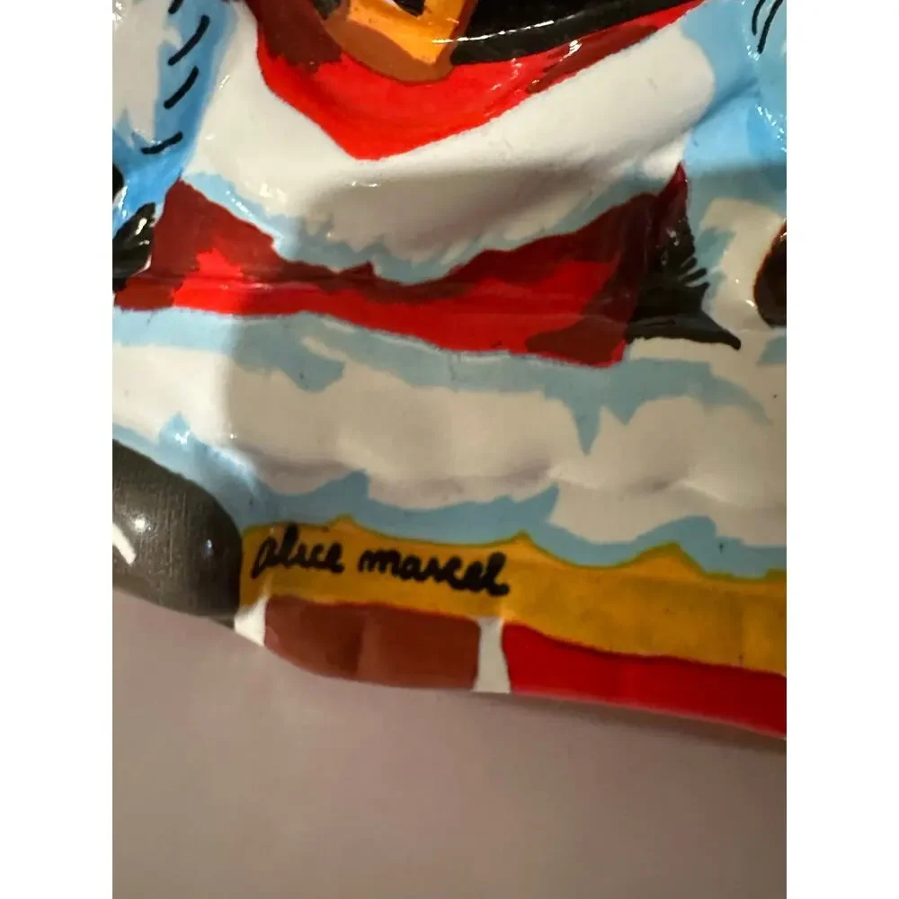 Vintage Ullman Co. Santa Claus 3d cookie or gift box Alice Marcel